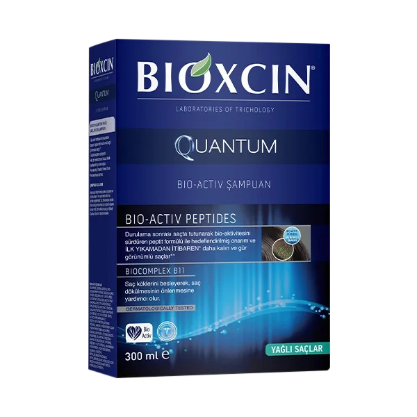 BIOXCIN Quantum BIO-ACTIV Shampoo for OILY hair 300ML - Image 3