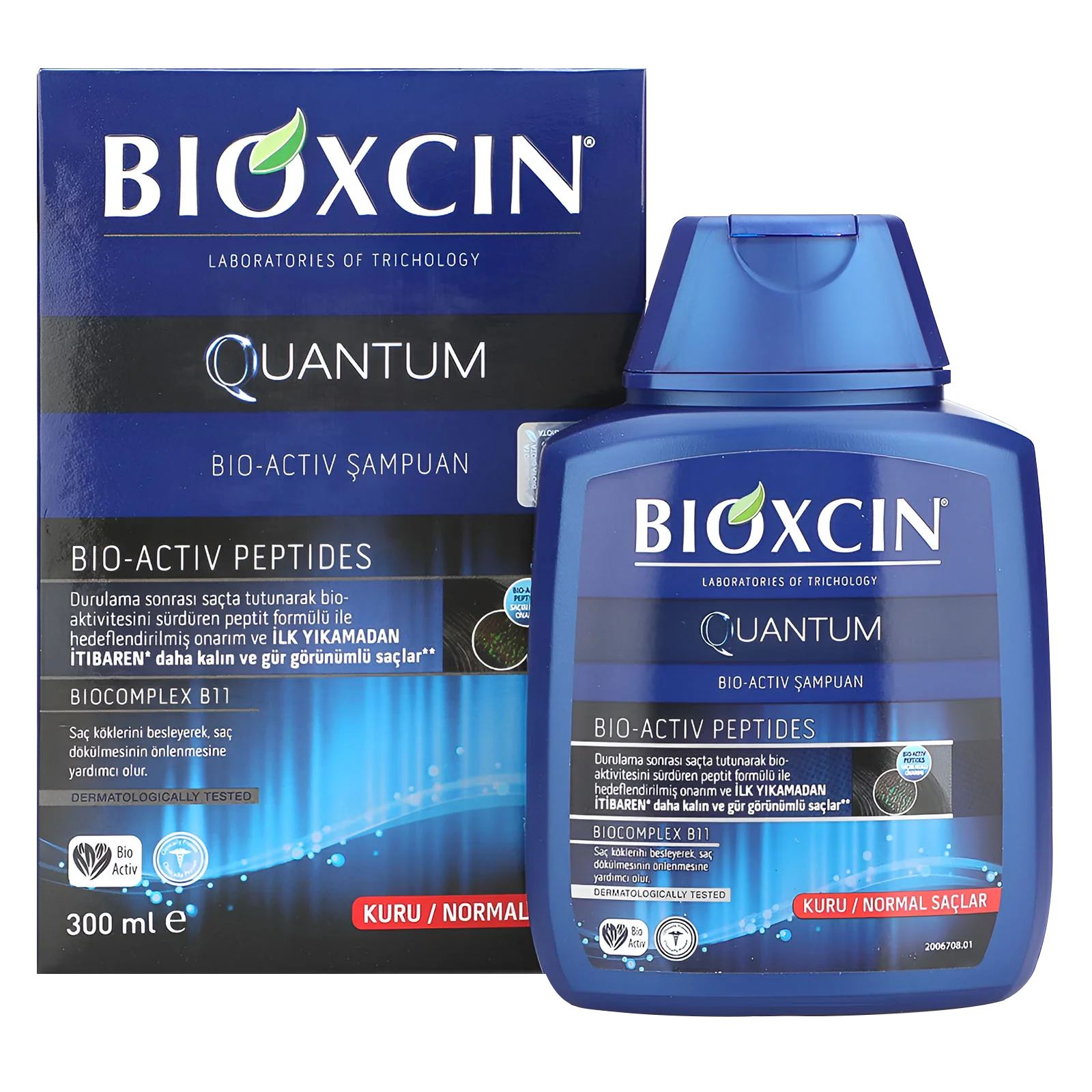 BIOXCIN Quantum BIO-ACTIV Shampoo for NORMAL-DRY hair 300ML - Image 2