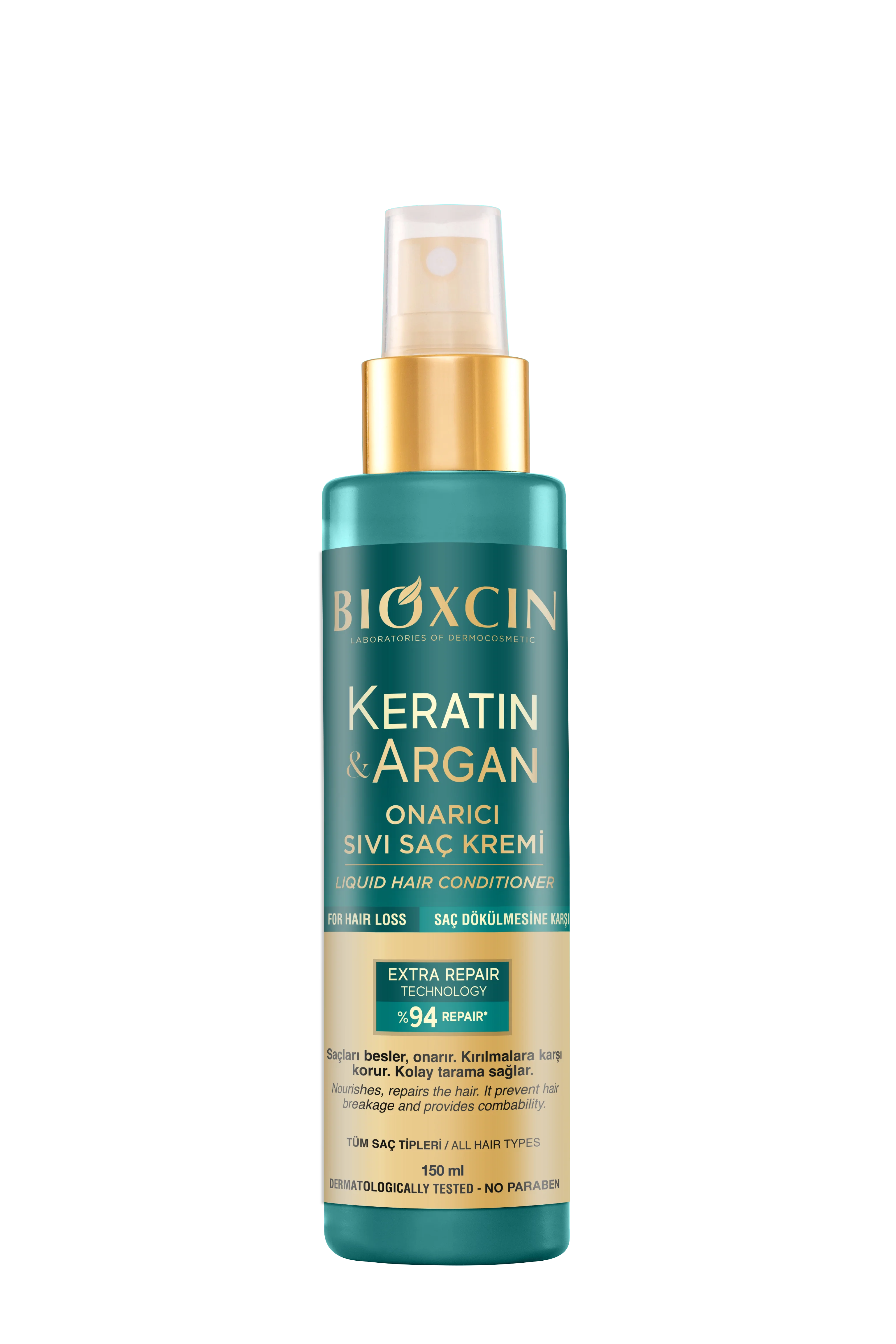 BIOXCIN Keratin & Argan Repair Liquid Hair Conditioner 150ML