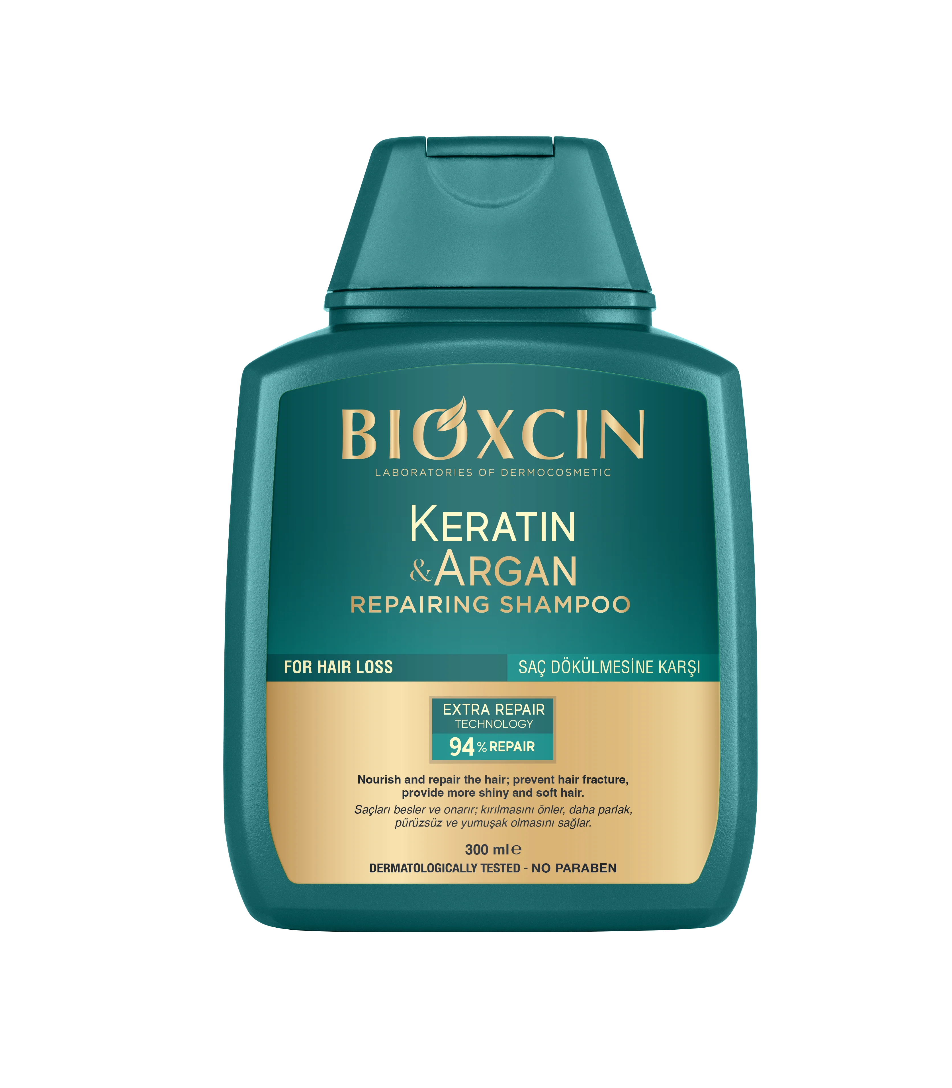 BIOXCIN Keratin & Argan Repairing Shampoo 300ML - Image 1