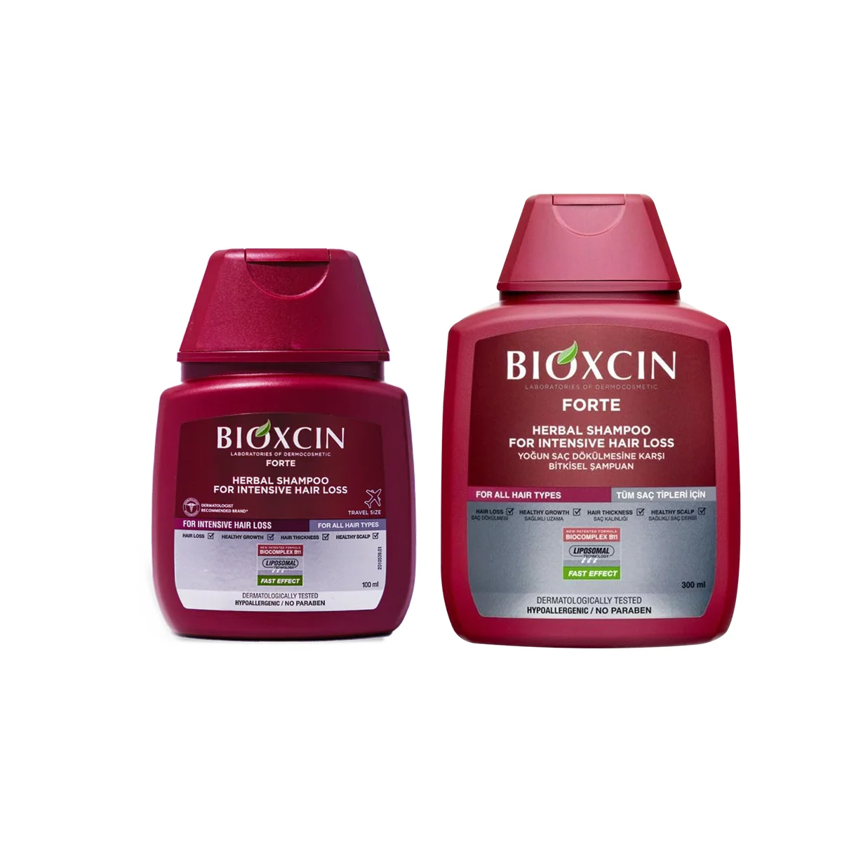BIOXCIN FORTE Shampoo 300ML + 100ml FREE