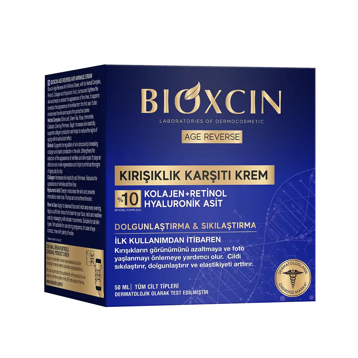 BIOXCIN CREAM Collagen + Retinol + HA Anti Wrinkle 50ML - Image 3