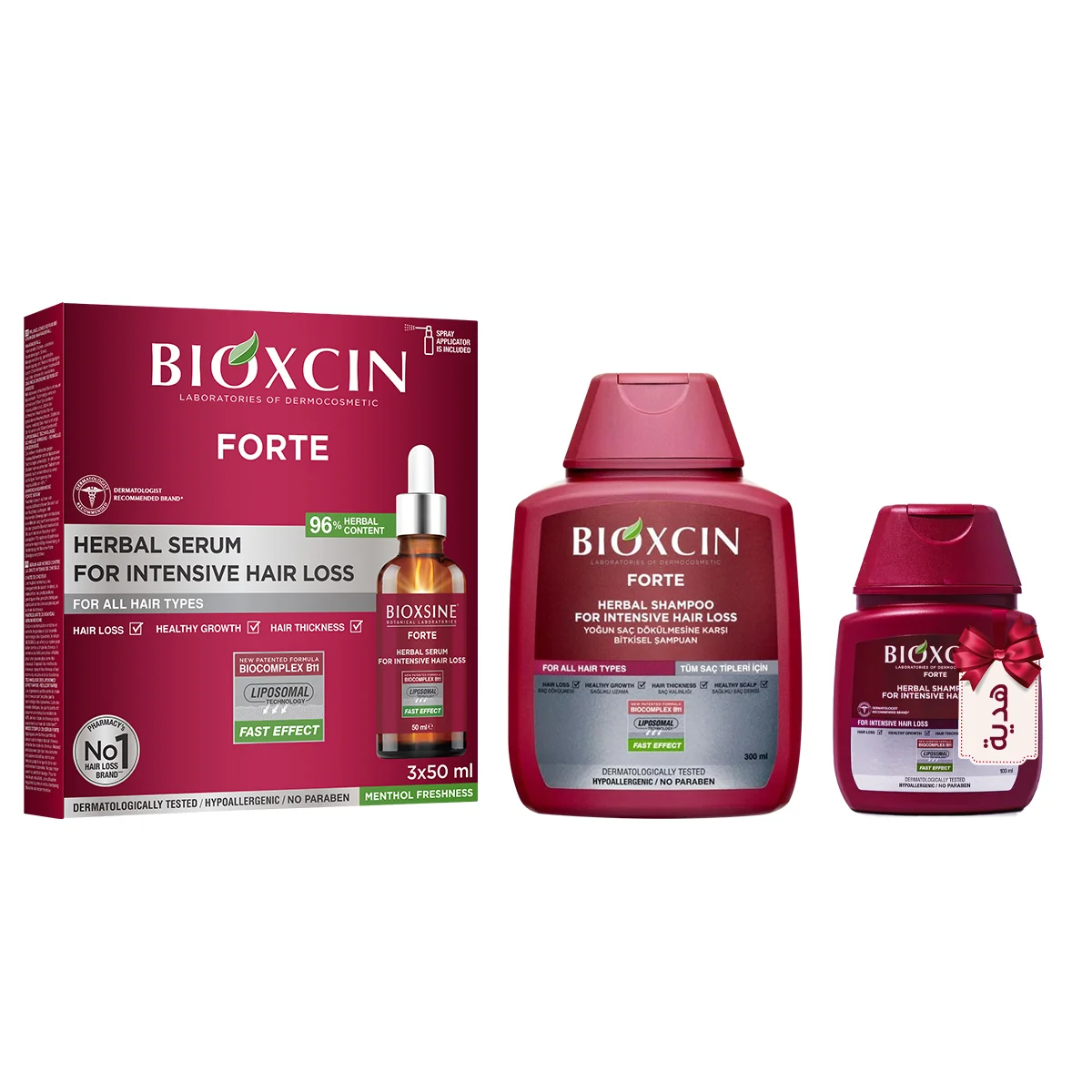Bioxcin Forte Hair Care Set for Severe Hair Loss