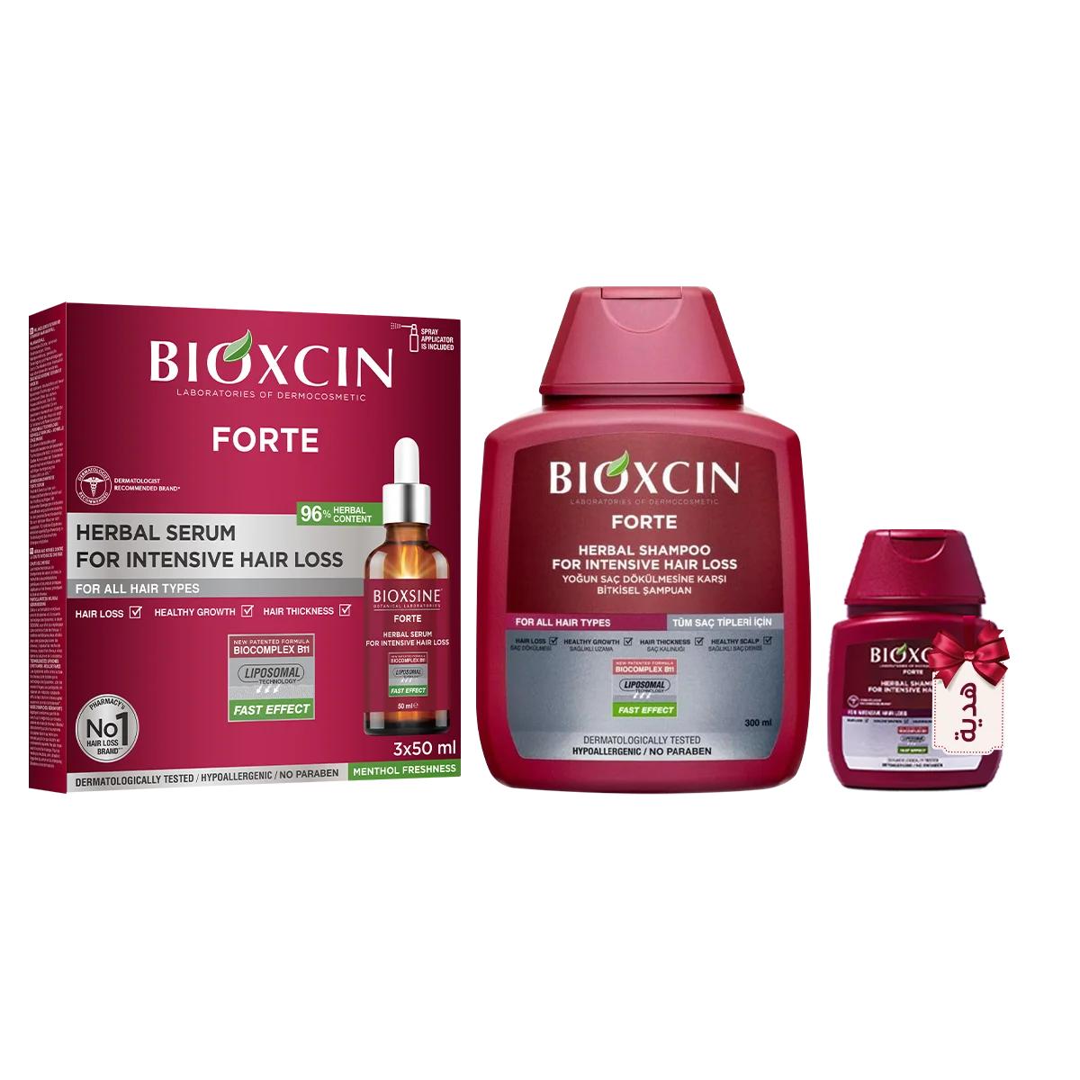 Bioxcin Forte Hair Care Set for Severe Hair Loss