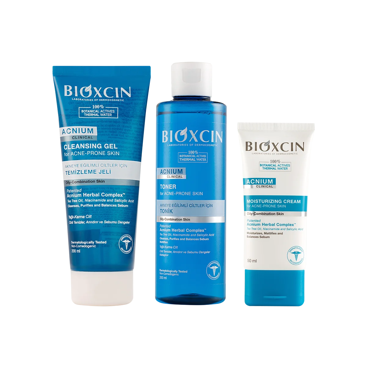Bioxcin Acnium Package for Oily & Combination Skin