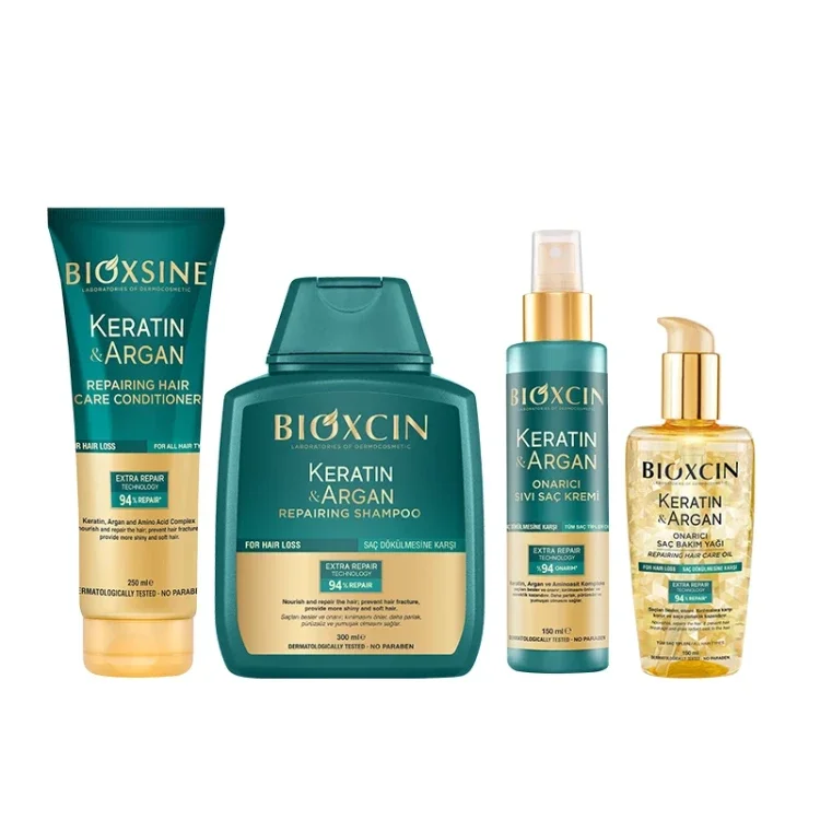 Bioxcin Keratin & Argan Collection for Dry and Damaged Hair