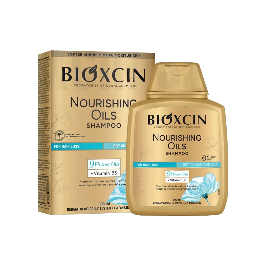 Bioxcin Nourishing Oils Shampoo for Dry & Damaged Hair 300 ml 